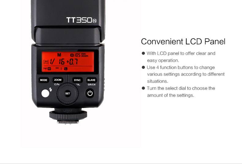  Godox TT350N Mini Thinklite TTL Speedlight