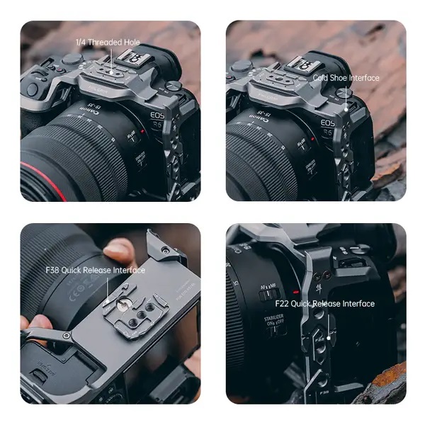  Falcam F22/F38 Kamerabur fr Canon EOS R5 R5C R6