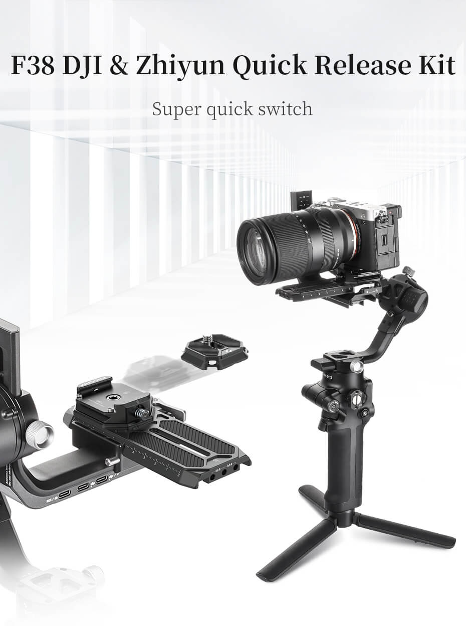 Falcam F38 Skena fäste & platta för Zhiyun Weebill-S/Crane 2S gimbal