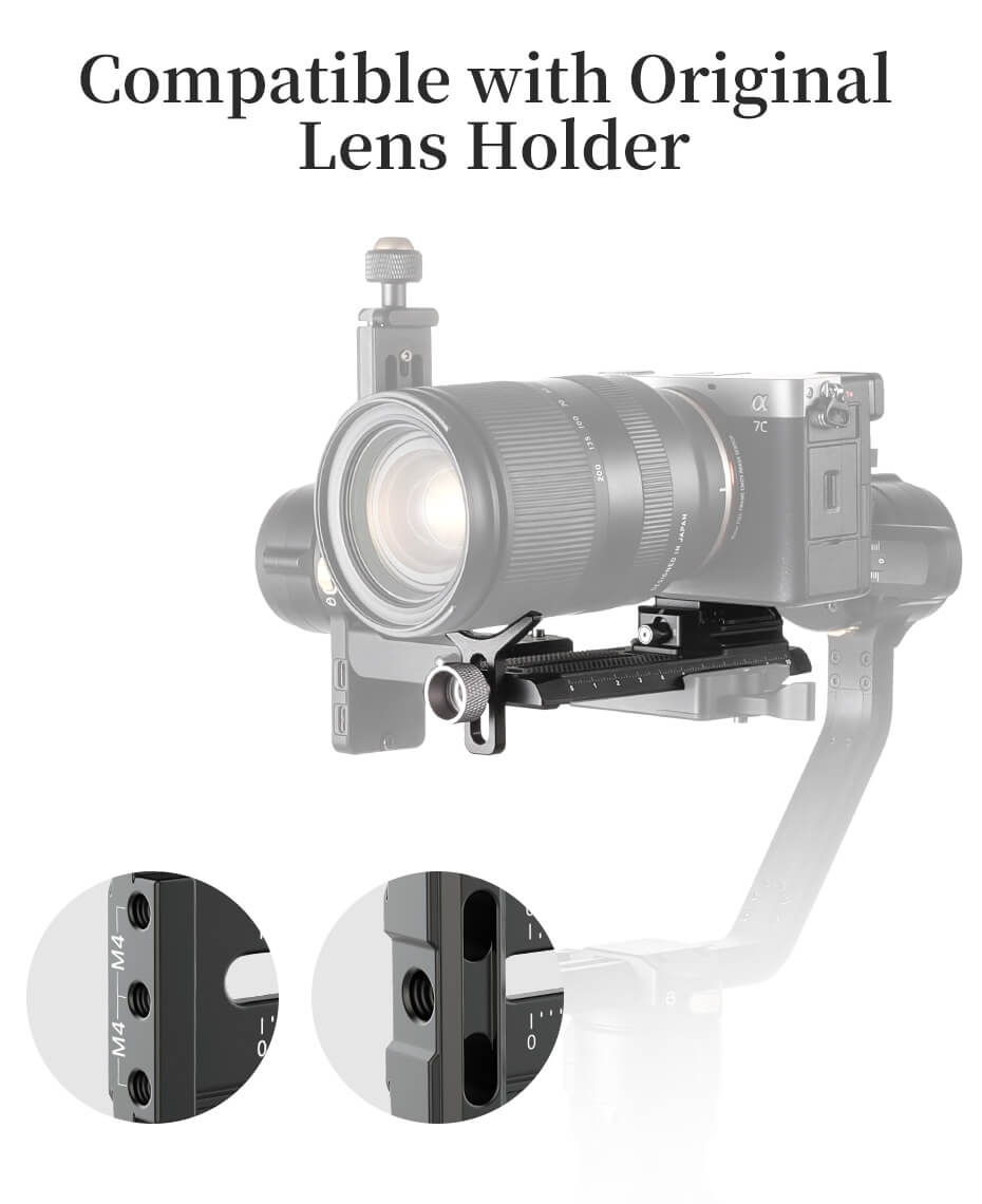 Falcam F38 Skena fäste & platta för Zhiyun Weebill-S/Crane 2S gimbal