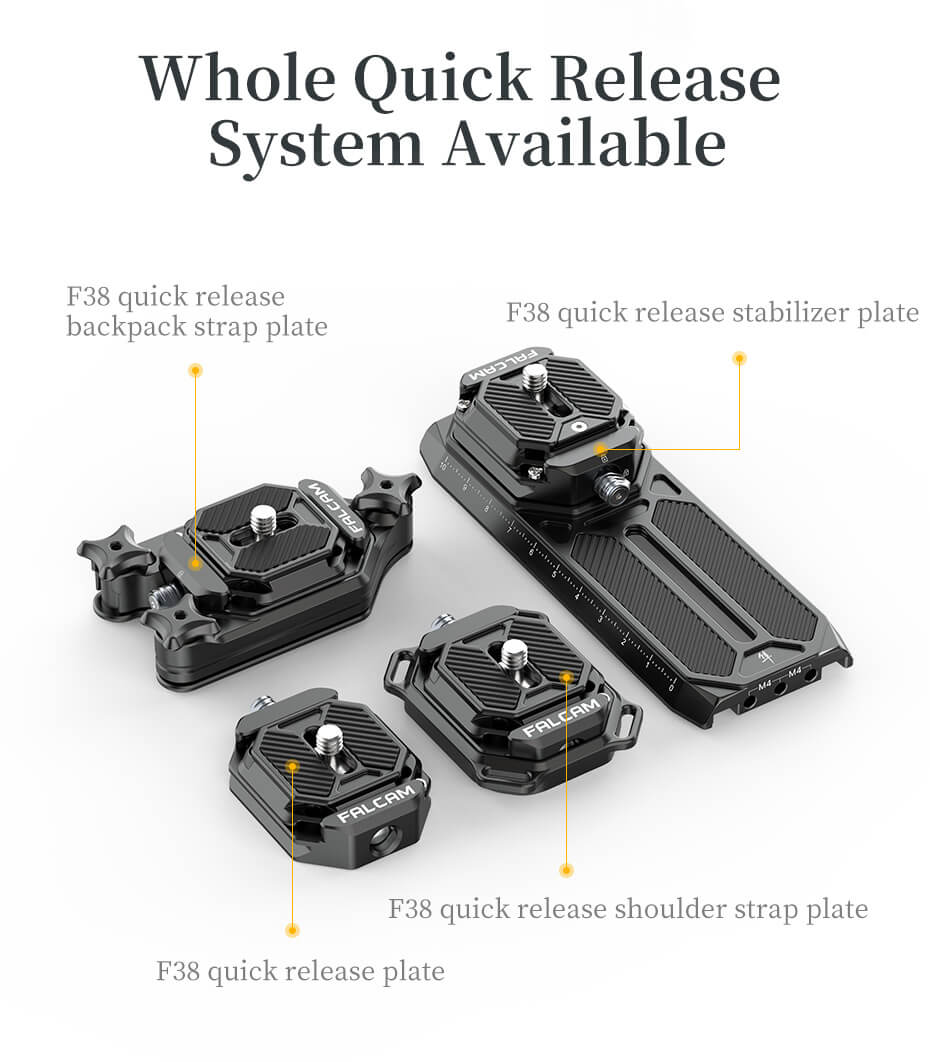  Falcam F38 Skena fste & platta fr DJI RS 2/RSC 2 gimbal