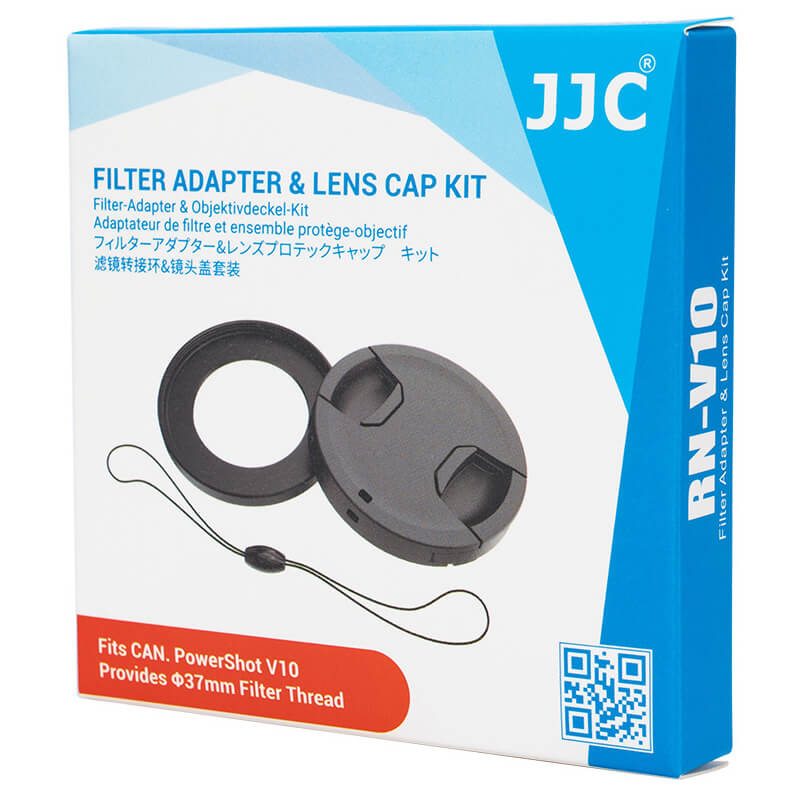  JJC 2 i 1 Filteradapter & objektivlock fr Canon PowerShot V10