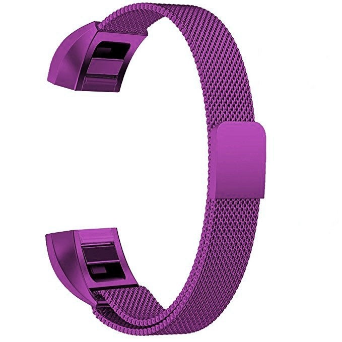  Armband fr Fitbit Alta kedja Magnetiskt ls - Lila