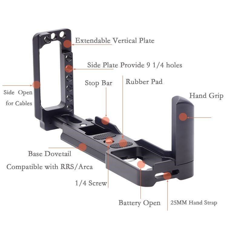  Fittest L-Bracket med handgrepp fr Fujifilm X-Pro3