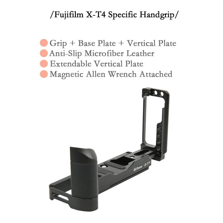  Fittest L-Bracket med handgrepp fr Fujifilm X-T4