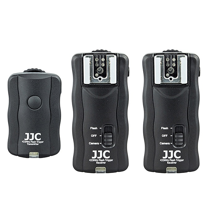 JJC 433 MHz 3i1 Blixt-, tråd-& fjärr-utlösare JF-U21