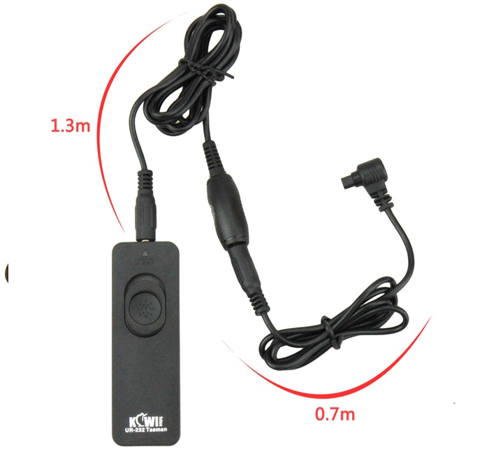 Kiwifotos Trådutlösare 70cm slutarkabel + 130cm kabel