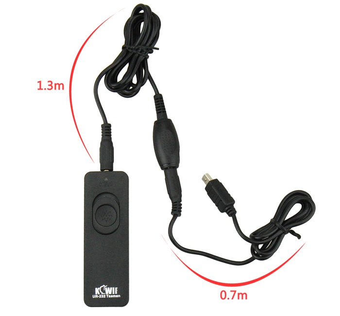 Kiwifotos Trådutlösare 70cm slutarkabel + 130cm kabel