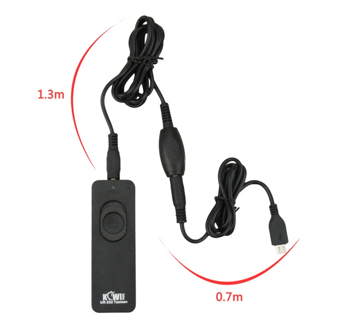 Kiwifotos Trådutlösare 70cm slutarkabel + 130cm kabel