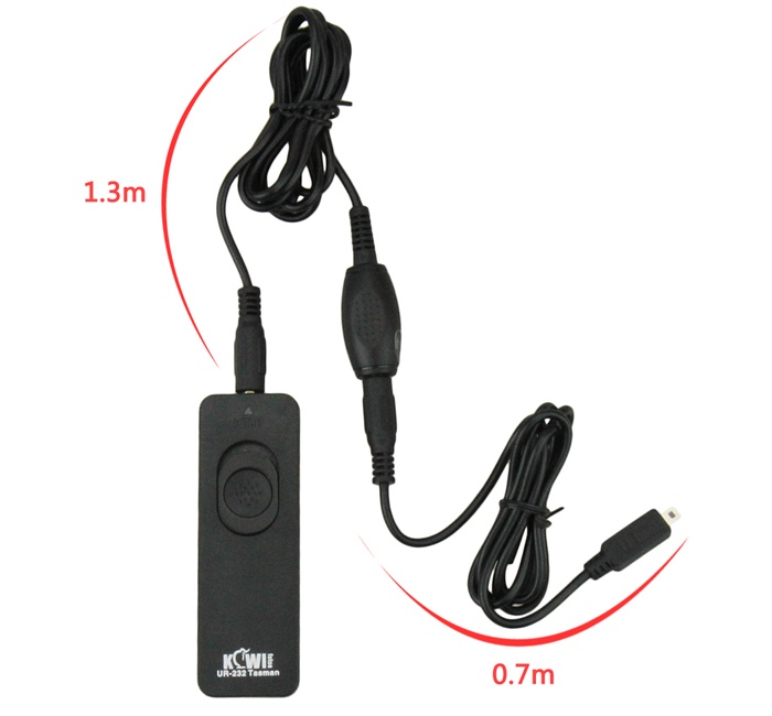 Kiwifotos Trådutlösare 70cm slutarkabel + 130cm kabel