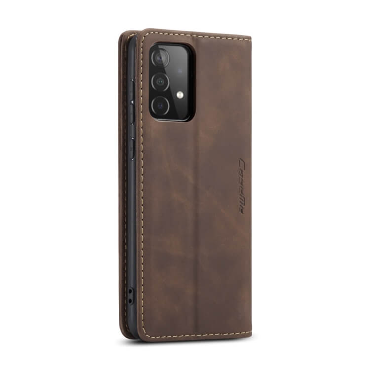  CaseMe Plnboksfodral Brun med kortplats fr Galaxy A52 4G/5G