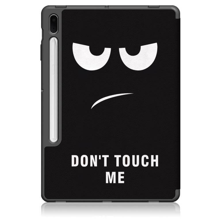 Fodral med Don´t touch me till Galaxy Tab S7 FE med 3-delat ställ