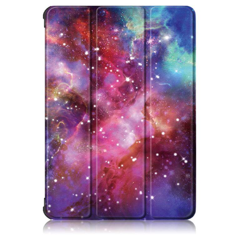 Fodral med Rymdmönster till Galaxy Tab S7 FE med 3-delat ställ