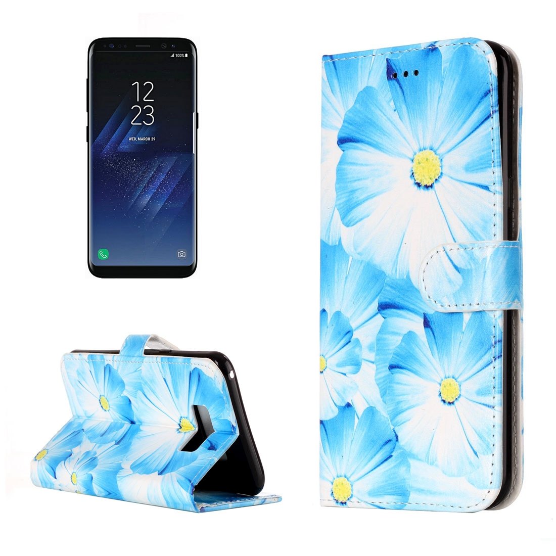 Plånboksfodral för Galaxy S8 - Orkide