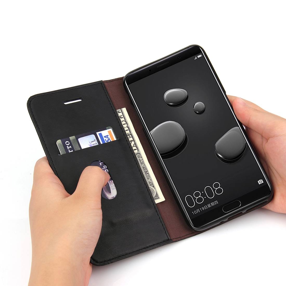 Flipfodral för Huawei Mate 10 Pro - marmorerat mönster