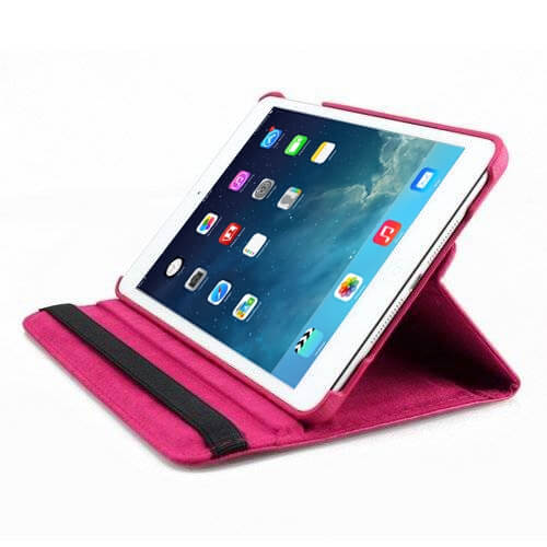  Fodral fr iPad 9.7 & Air 1/2 Roterbar - Rosa