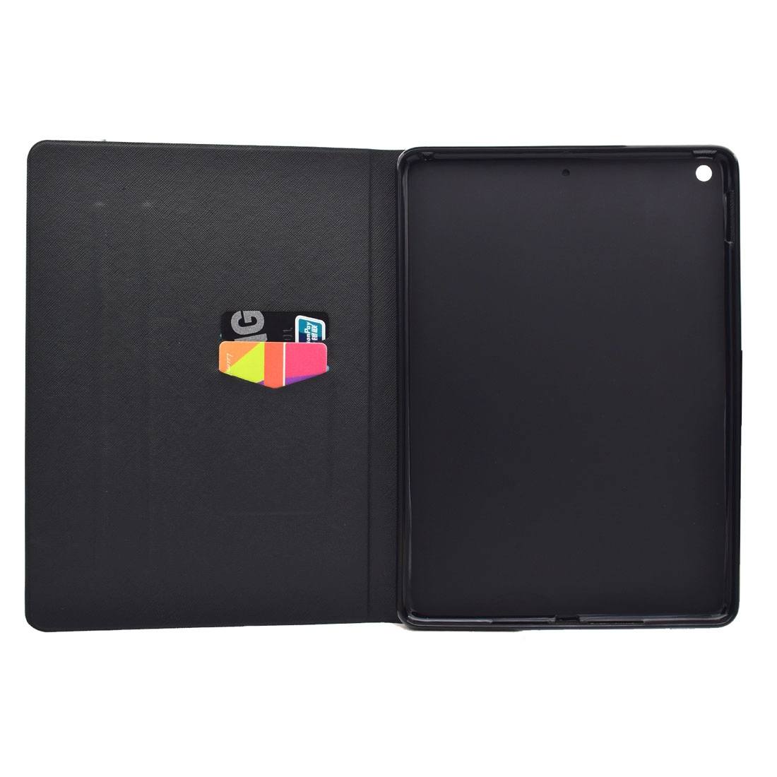 Fodral för iPad 9.7 - Marmomönster guld & svart