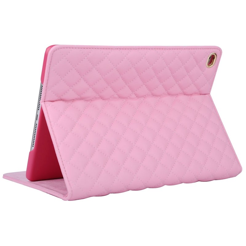 Fodral iPad Air 1/2 / iPad 5/6 gen - Guldfärgad krona rosa