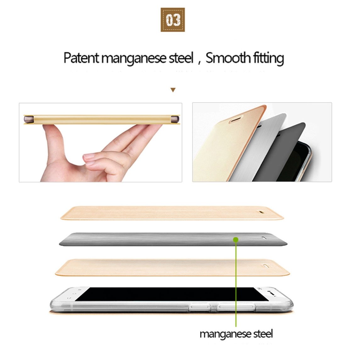 MOFI Flipfodral för iPhone X - Femkantigt sjärnmönster
