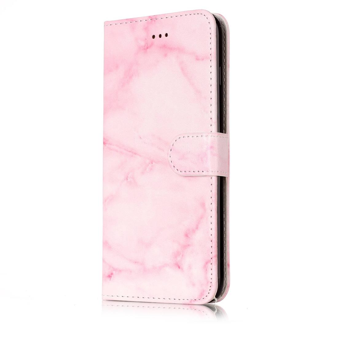 Plånboksfodral för iPhone 8P/7P - Rosa marmor