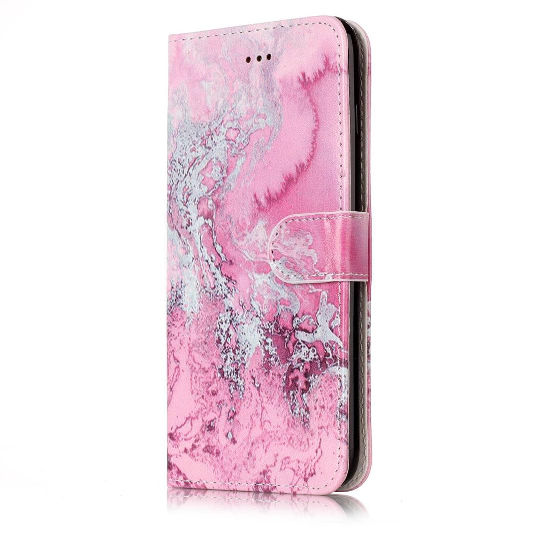 Plånboksfodral för iPhone 8P/7P - Rosa vågmönster