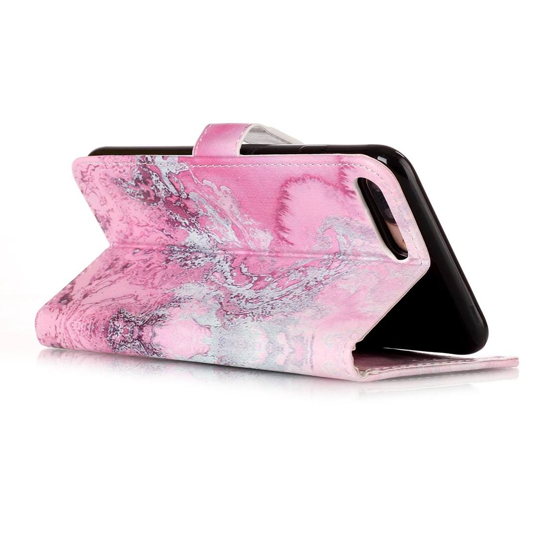 Plånboksfodral för iPhone 8P/7P - Rosa vågmönster