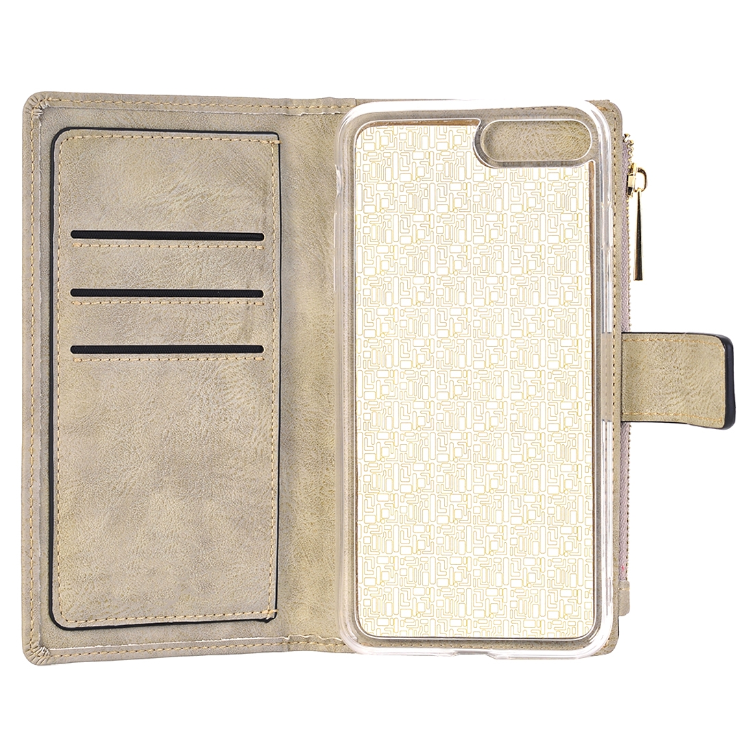 Plånboksfodral för iPhone 6/6s - Retrostyle med magnetskal PU-läder