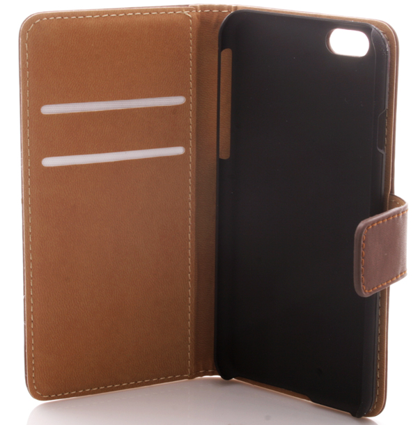 Plånboksfodral för iPhone 6/6S - Brun