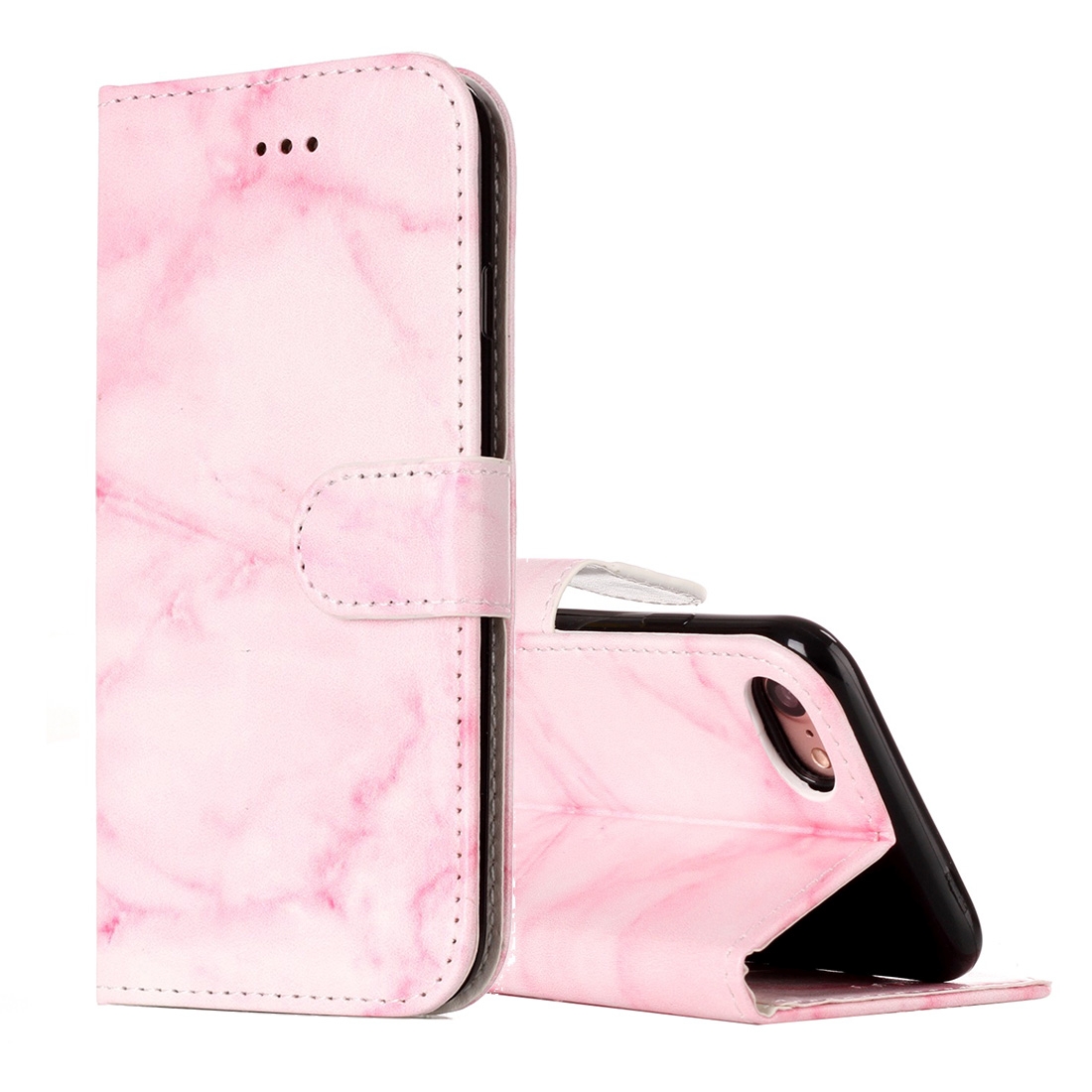 Plånboksfodral för iPhone 7/8 - Rosa marmor