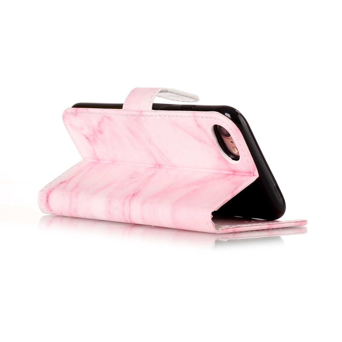 Plånboksfodral för iPhone 7/8 - Rosa marmor