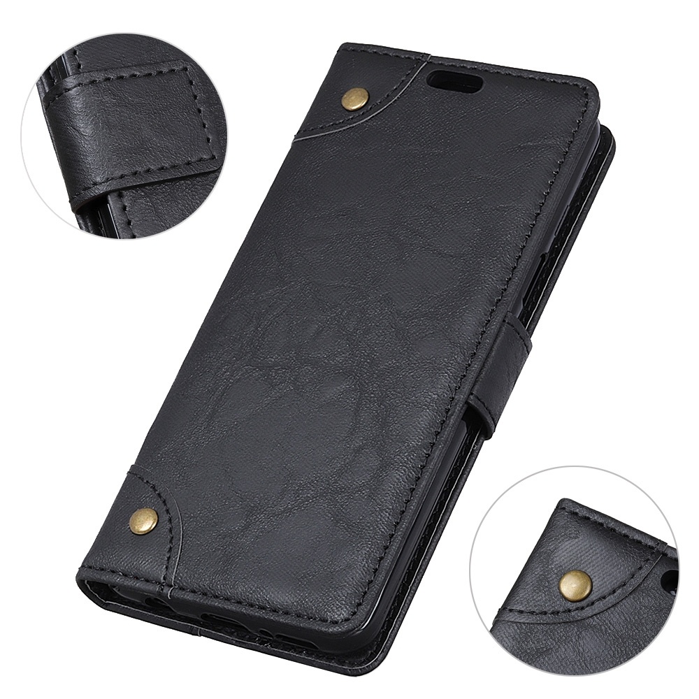 Plånboksfodral för Nokia 6.1 Plus/ X6 - Svart marmormönster