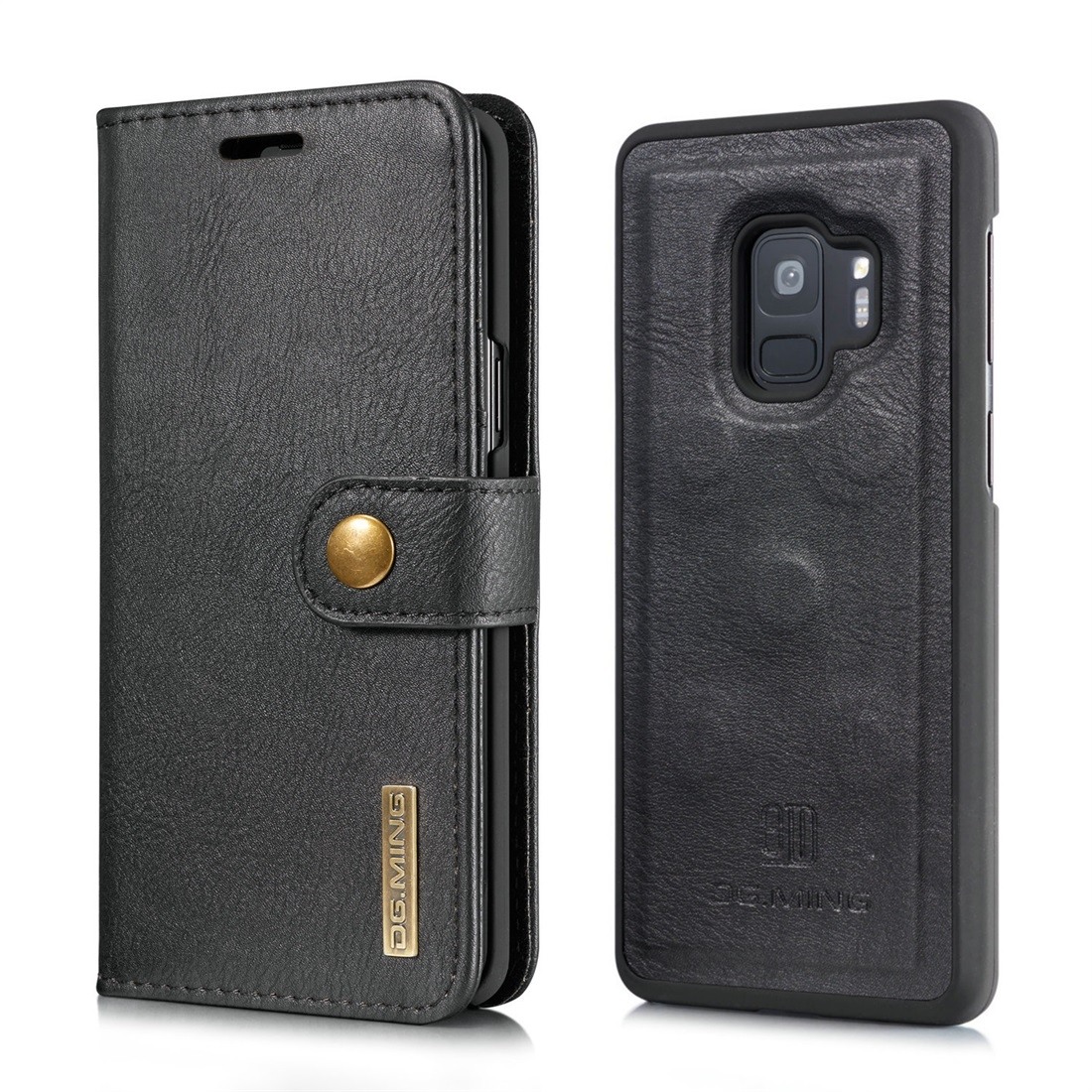 DG.MING för Galaxy S9 - Plånboksfodral med magnetskal