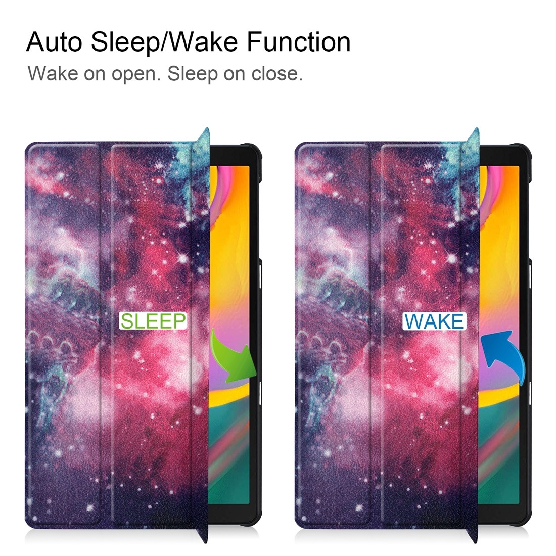 Fodral för Galaxy Tab A 10.1 (2019) - Rymdmönster