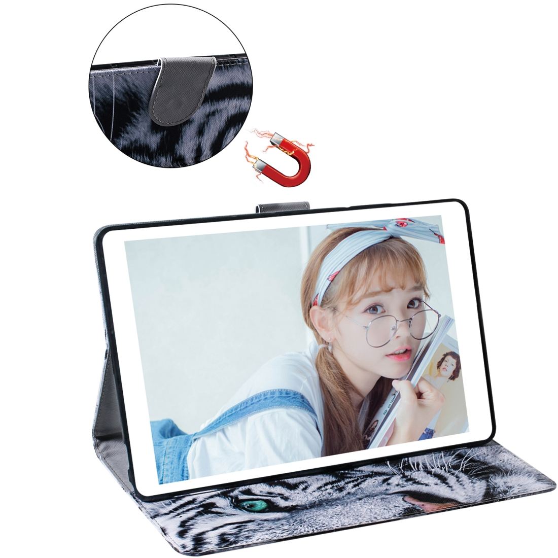 Fodral för Galaxy Tab A 8.0 (2019) T290 / T295 - Tiger