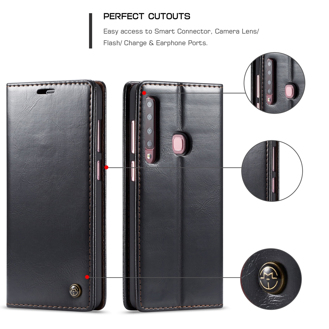 Flipfodral med kortplats för Galaxy A9 (2018) - CaseMe