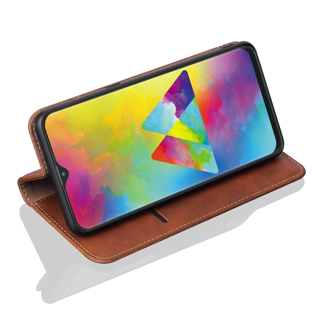 Flipfodral för Galaxy M20 - Brun