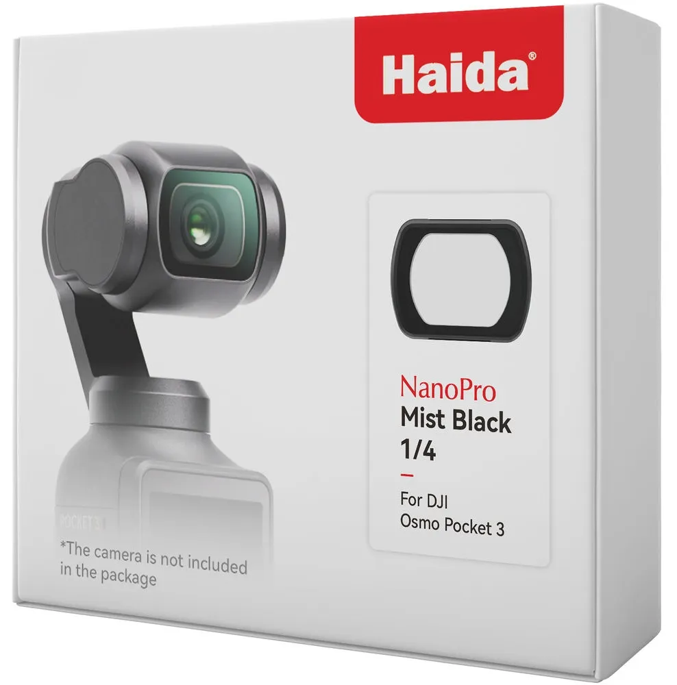  Haida Black Mist 1/4-filter för DJI Osmo Pocket 3/4 från Kamda – snabb leverans och trygg e-handel