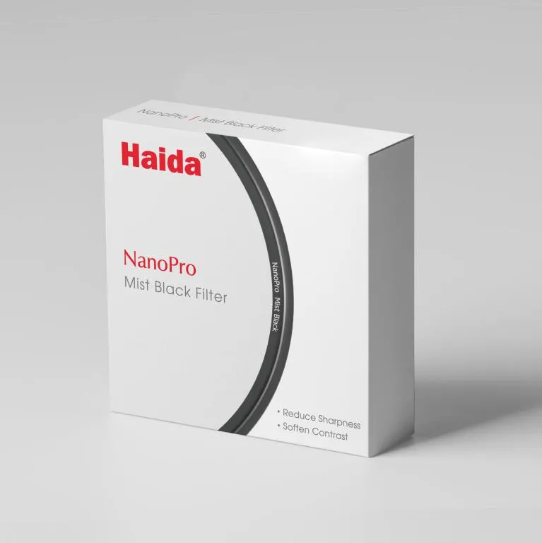 Haida NanoPro Mist Black 1/4 Filter – Filmisk känsla & mjukare ljus från Kamda – snabb leverans och trygg e-handel