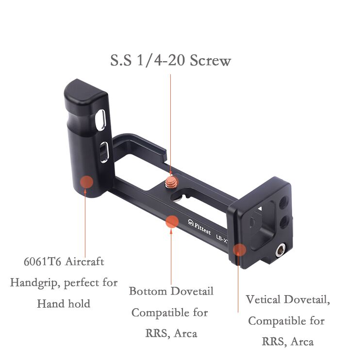  Fittest L-Bracket med handgrepp fr Fujifilm X-T200