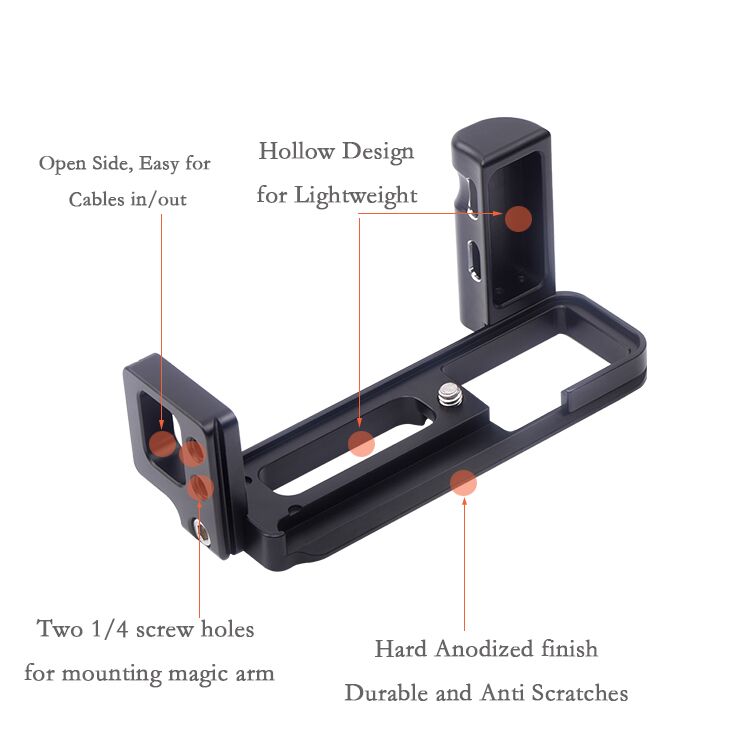  Fittest L-Bracket med handgrepp fr Fujifilm X-T200