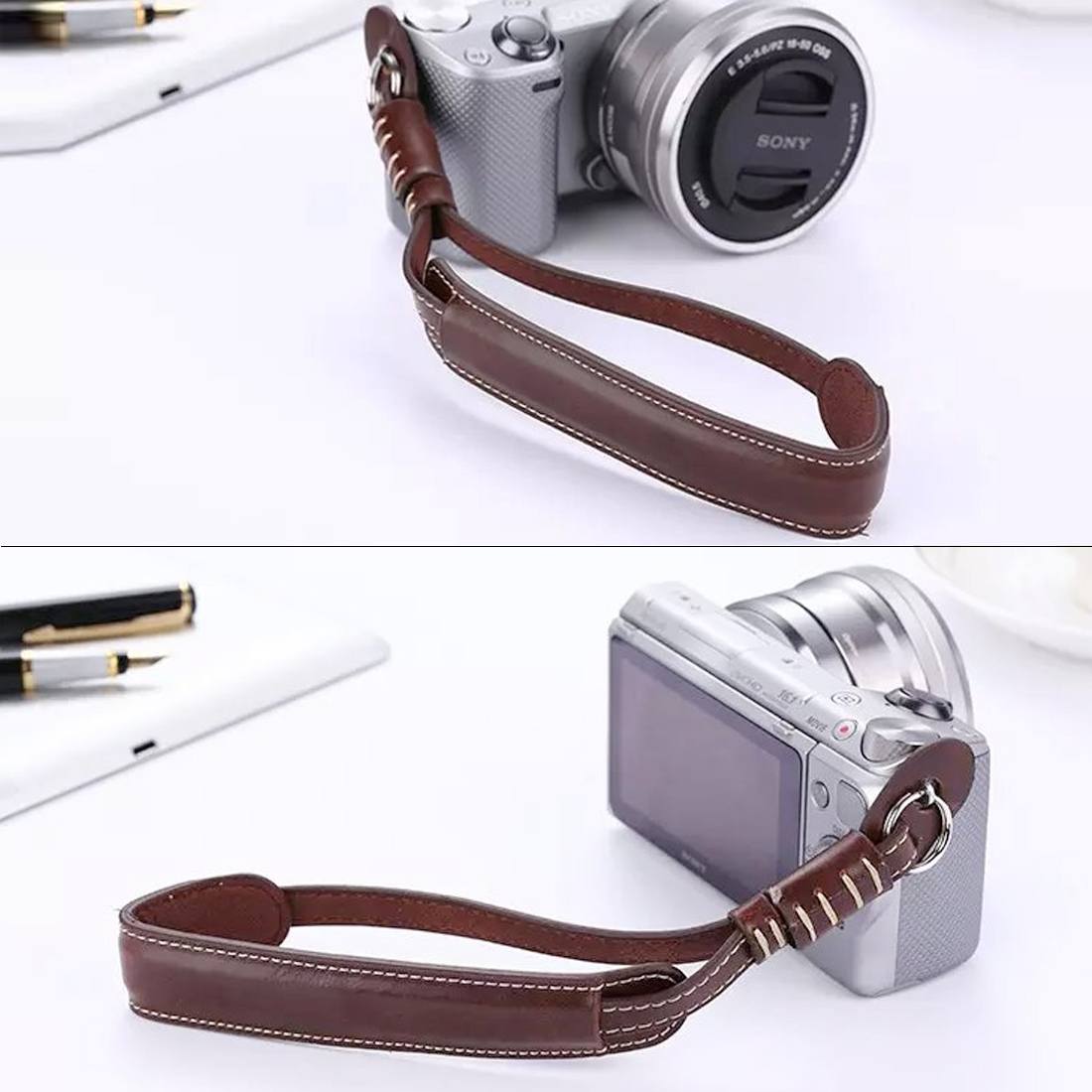 Handledsrem för SLR / DSLR-kameror (Kaffefärgad)