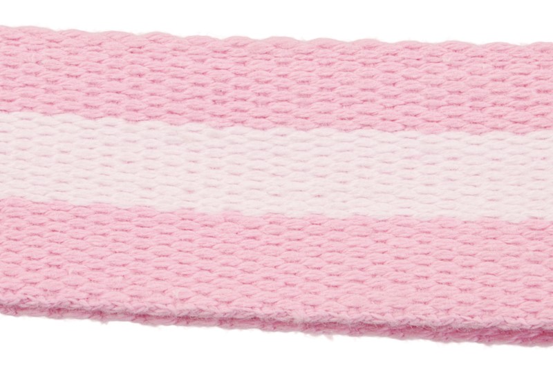 Handledsrem - Rosa med vit rand
