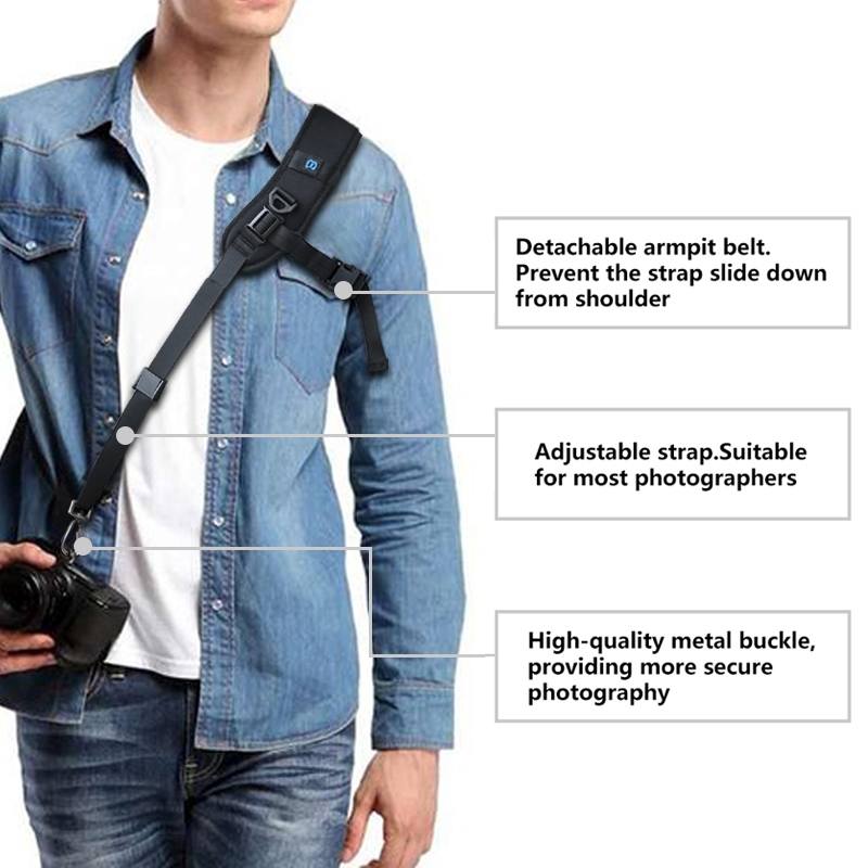  Puluz Bågformad axelrem & armhålsrem med 1/4-tums skruv för digitalkameror
