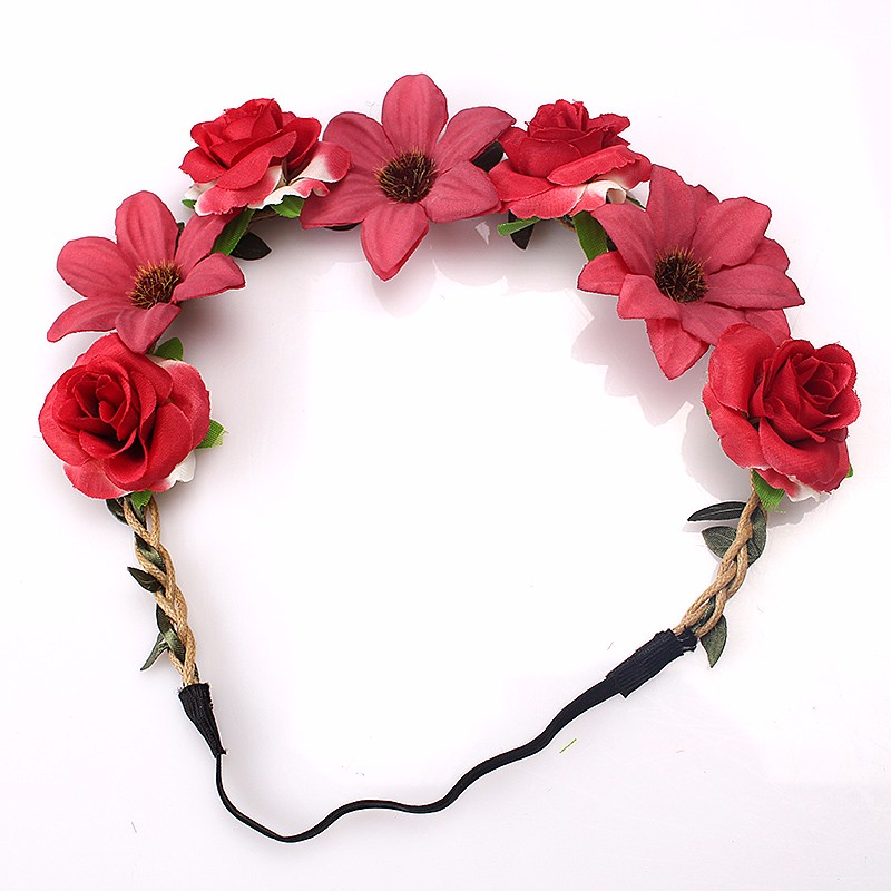 Hårband - Blandade blommor