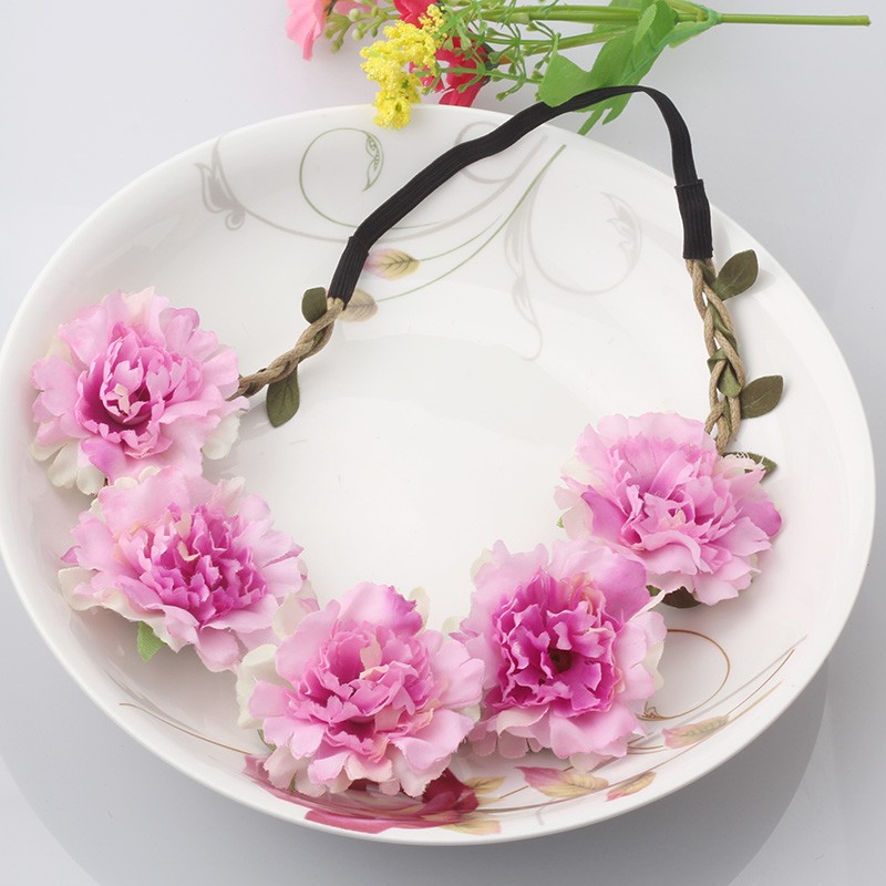  Hårband - fluffiga blommor
