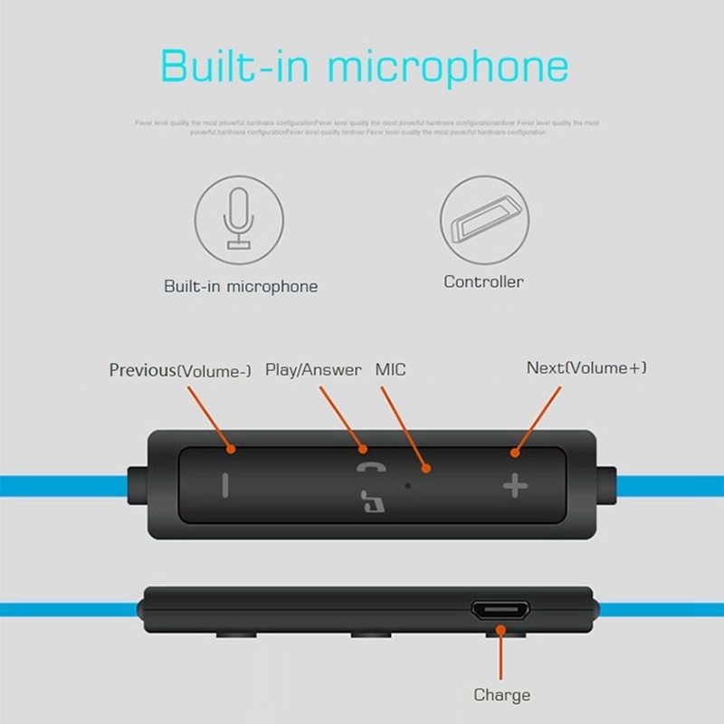  Bluetooth Hrlurar med mikrofon V4.1 + EDR