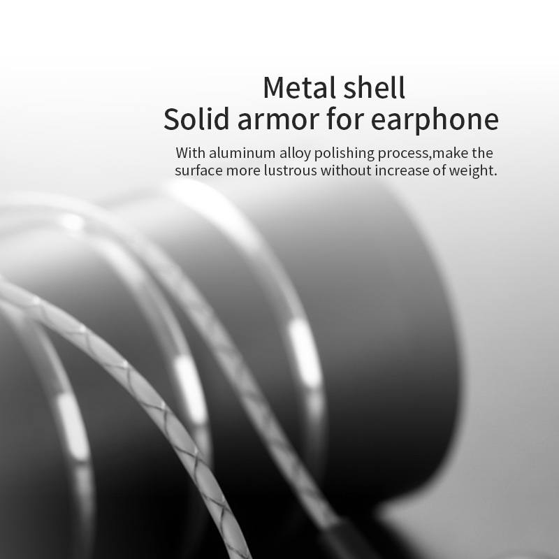  Joyroom 3,5 mm In-ear hrlurar med Mic Svart