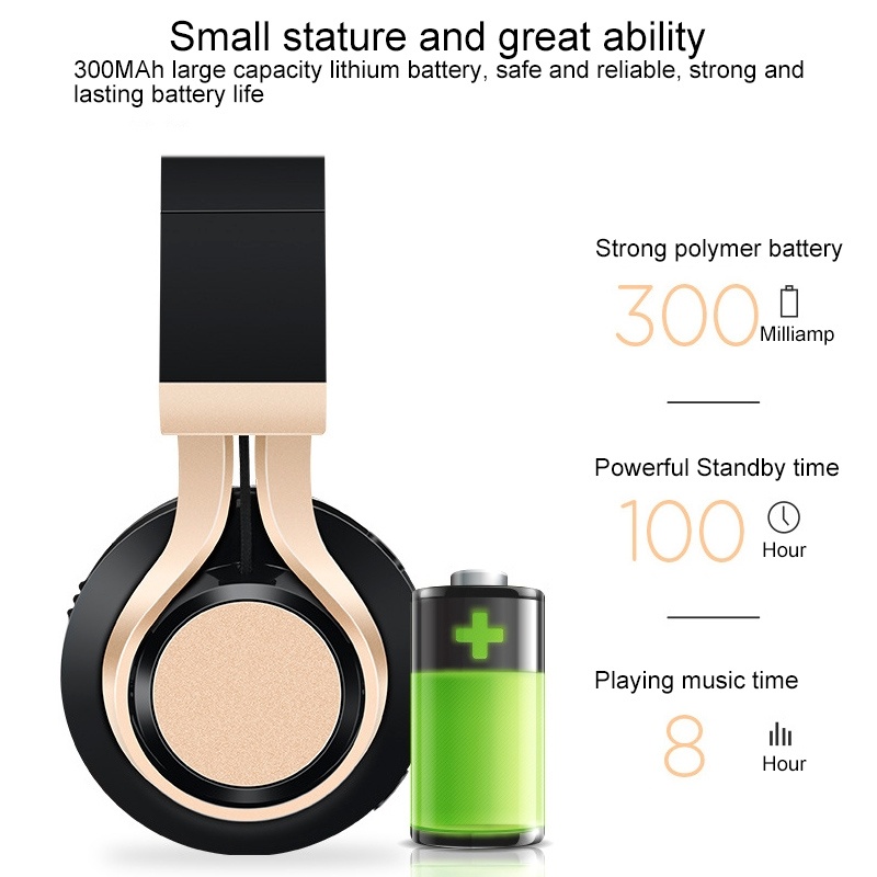 Picun BT-08 Trådlösa Bluetooth hörlurar inbyggd mikrofon
