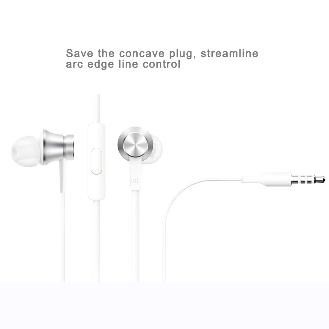 Xiaomi 3,5 mm In-ear Hörlurar Stero Bass med Mic