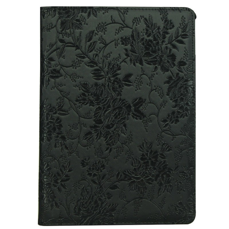  Fodral fr iPad Air 2 - Roterbart blommnster svart